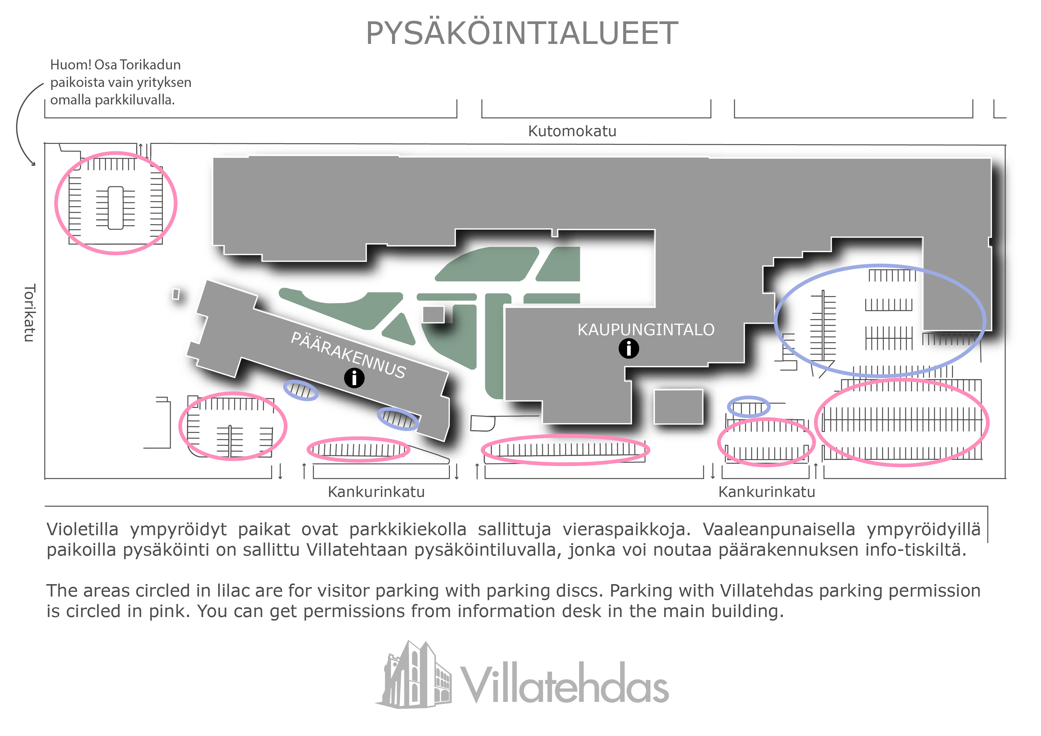 Pysäköintialueet - Villatehdas